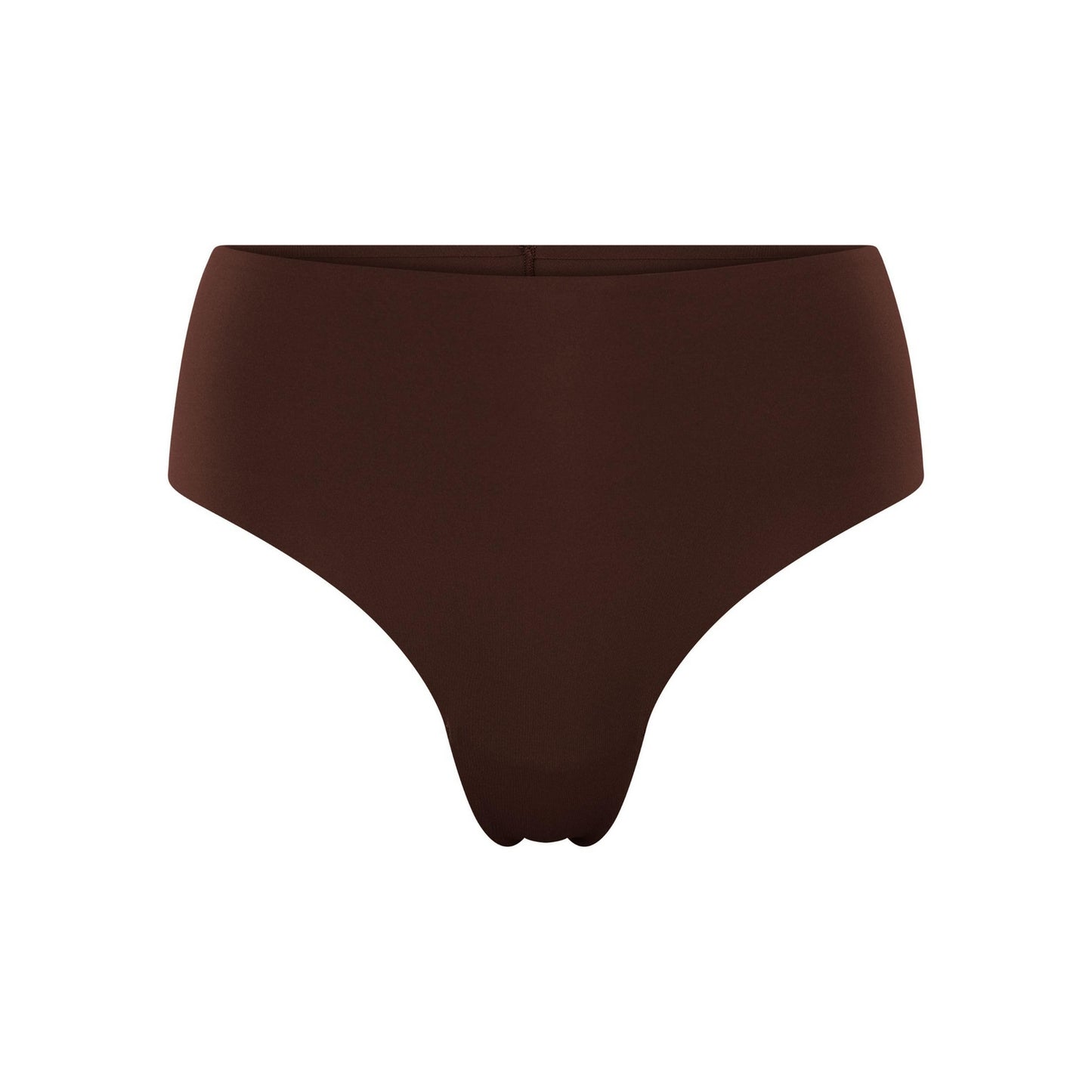 Espresso - Front - Girlfriend Collective Womens-Ladies Bonded High Rise Thong