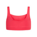 Geranium - Back - Girlfriend Collective Womens-Ladies Tommy Cropped Square Neck Bra