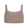 Limestone - Back - Girlfriend Collective Womens-Ladies Tommy Cropped Square Neck Bra