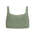 Agave - Back - Girlfriend Collective Womens-Ladies Tommy Cropped Square Neck Bra