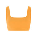 Golden Glow - Front - Girlfriend Collective Womens-Ladies Tommy Cropped Square Neck Bra