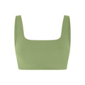 Mantis - Front - Girlfriend Collective Womens-Ladies Tommy Cropped Square Neck Bra