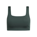 Moss - Front - Girlfriend Collective Womens-Ladies Tommy Cropped Square Neck Bra