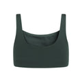 Moss - Back - Girlfriend Collective Womens-Ladies Tommy Cropped Square Neck Bra