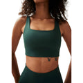 Moss - Side - Girlfriend Collective Womens-Ladies Tommy Cropped Square Neck Bra
