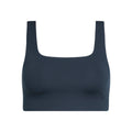 Midnight - Front - Girlfriend Collective Womens-Ladies Tommy Cropped Square Neck Bra