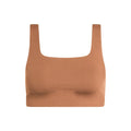 Antler - Front - Girlfriend Collective Womens-Ladies Tommy Cropped Square Neck Bra