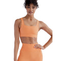 Horizon Blue - Side - Girlfriend Collective Womens-Ladies Tommy Cropped Square Neck Bra