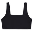 Black - Front - Girlfriend Collective Womens-Ladies Tommy Cropped Square Neck Bra