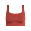 Ember - Front - Girlfriend Collective Womens-Ladies Tommy Cropped Square Neck Bra