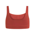 Ember - Back - Girlfriend Collective Womens-Ladies Tommy Cropped Square Neck Bra