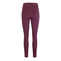 Plum - Back - Girlfriend Collective Womens-Ladies Pocket High Rise Long Leggings