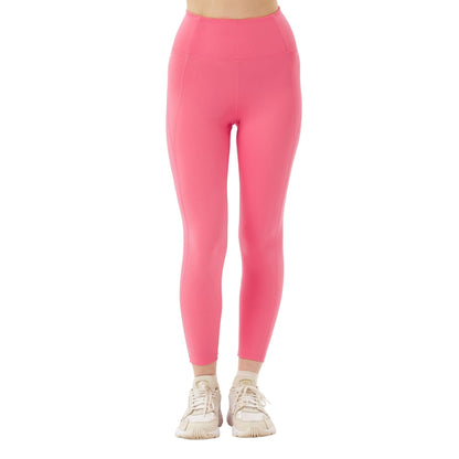 Camellia - Side - Girlfriend Collective Womens-Ladies Compressive High Rise 7-8 Leggings