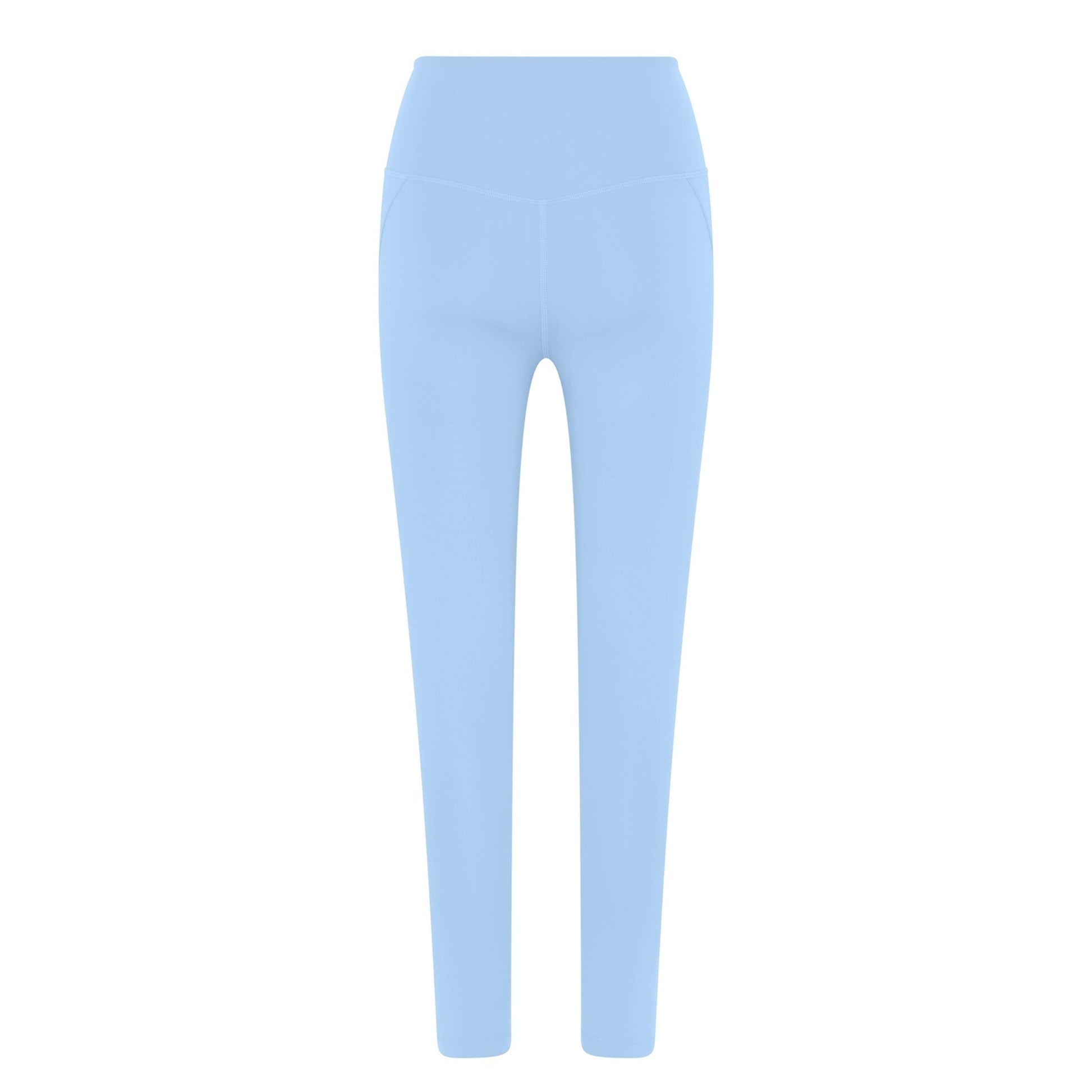 Cerulean - Back - Girlfriend Collective Womens-Ladies Compressive High Rise 7-8 Leggings