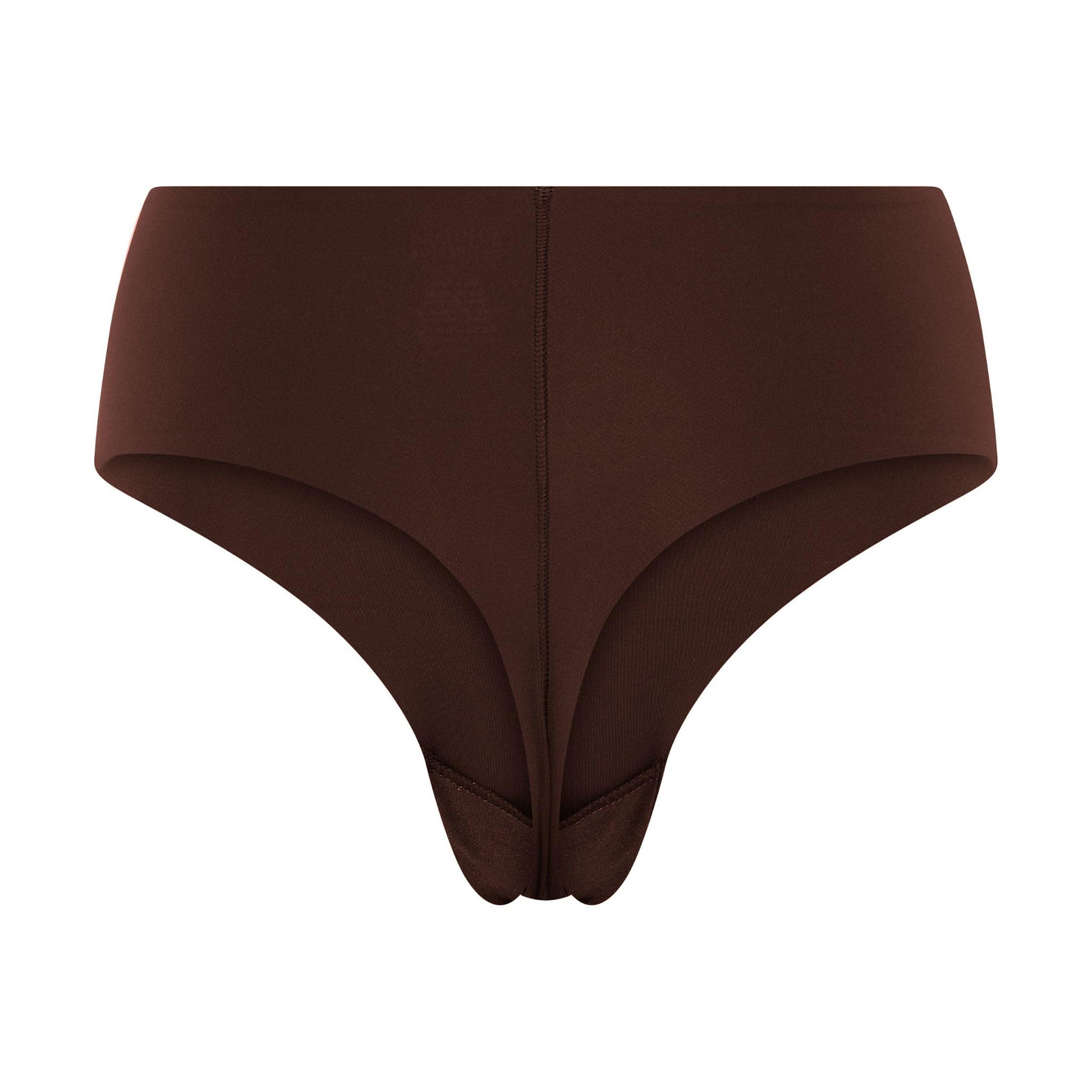 Espresso - Back - Girlfriend Collective Womens-Ladies Bonded High Rise Briefs