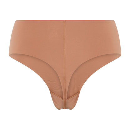 Toast - Back - Girlfriend Collective Womens-Ladies Bonded High Rise Briefs