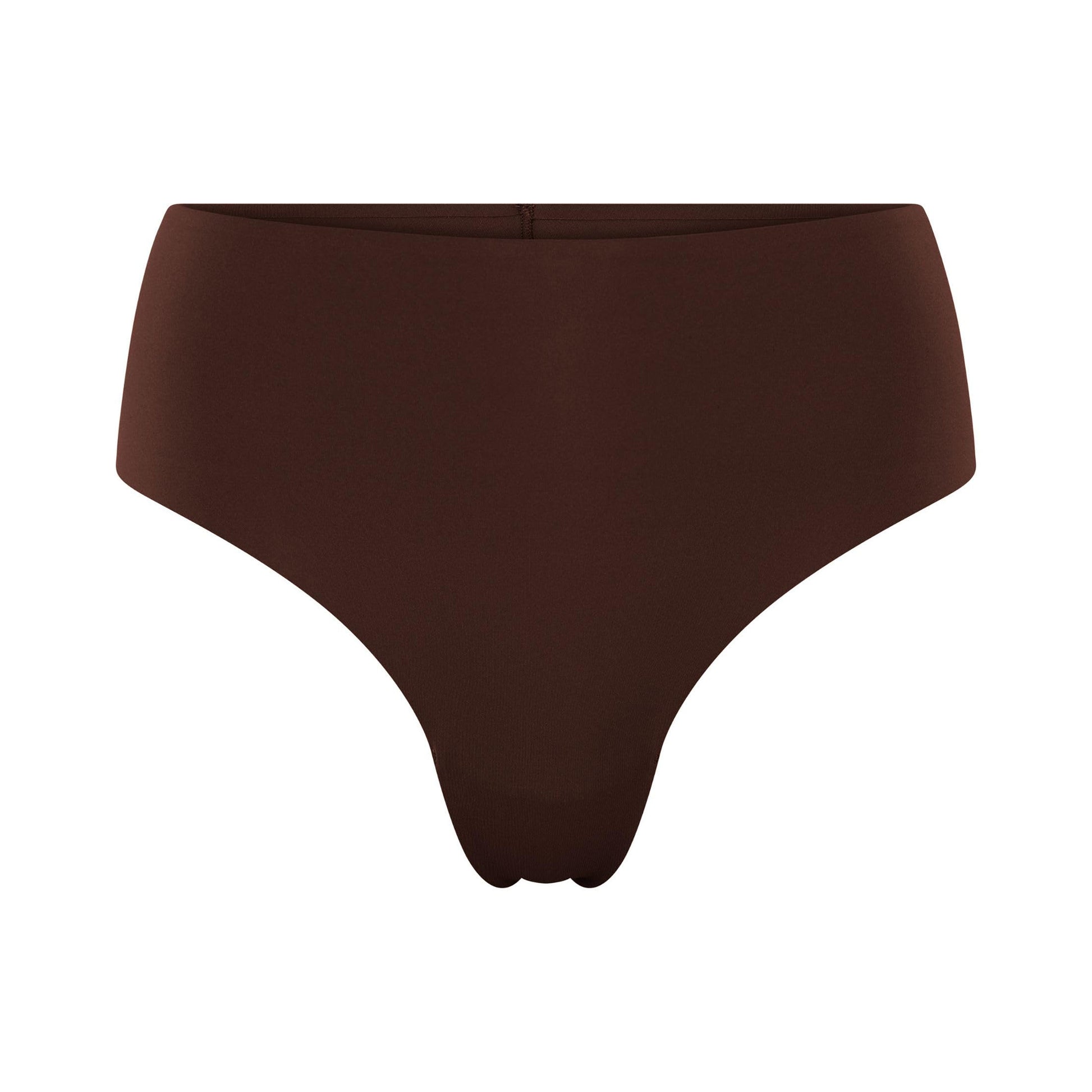 Espresso - Front - Girlfriend Collective Womens-Ladies Bonded High Rise Briefs
