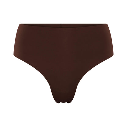 Espresso - Front - Girlfriend Collective Womens-Ladies Bonded High Rise Briefs
