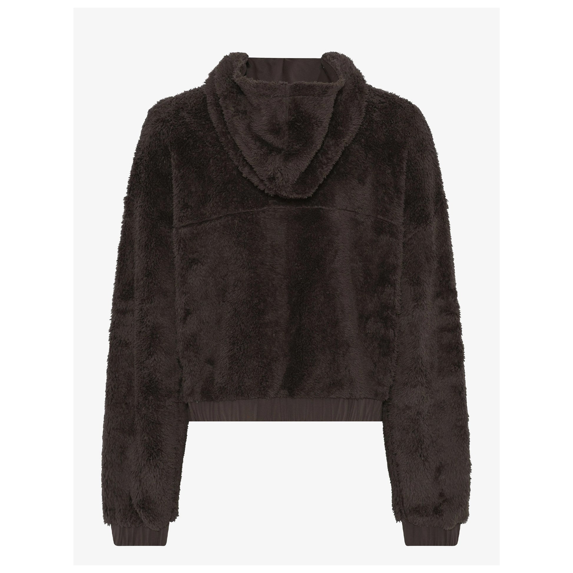 Pine Cone - Back - Girlfriend Collective Womens-Ladies Fleece Recycled Bomber Jacket