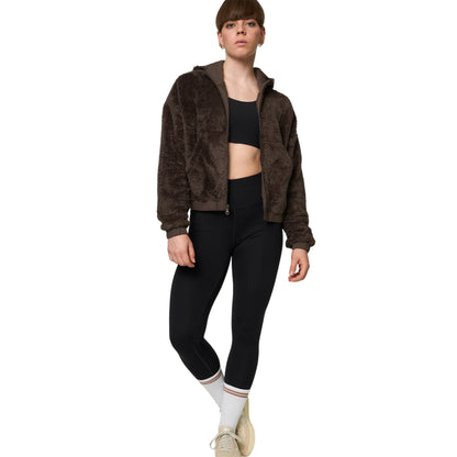 Pine Cone - Side - Girlfriend Collective Womens-Ladies Fleece Recycled Bomber Jacket