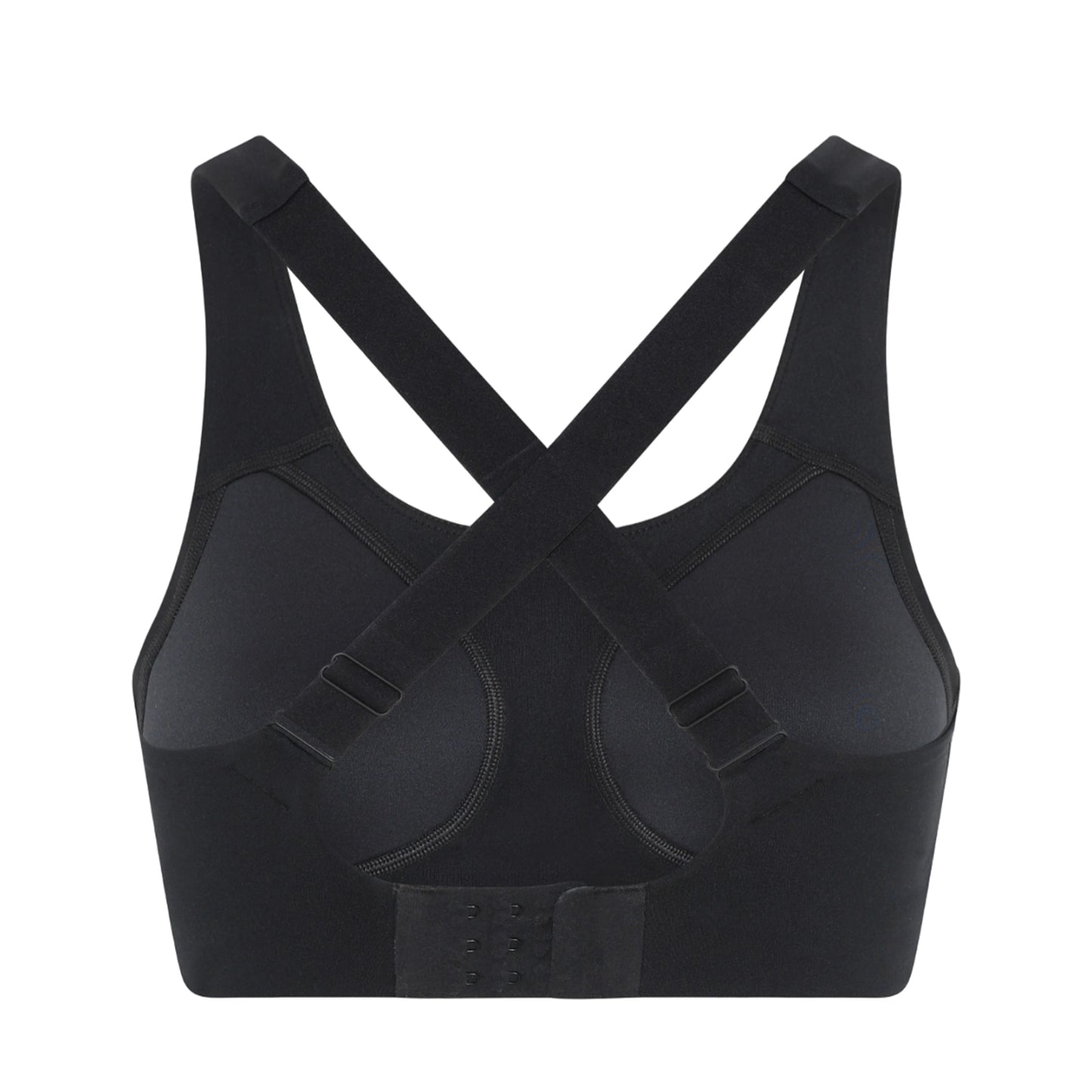 Black - Back - Girlfriend Collective Womens-Ladies Simone High Support Bra