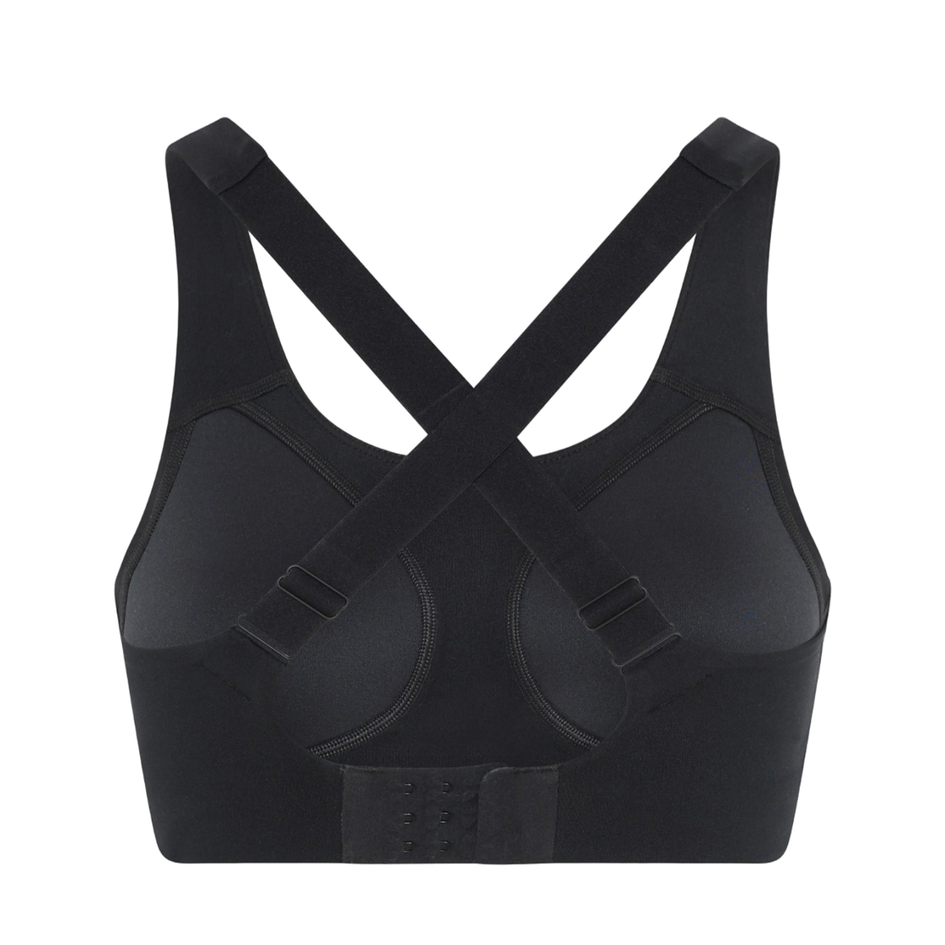 Black - Back - Girlfriend Collective Womens-Ladies Simone High Support Bra