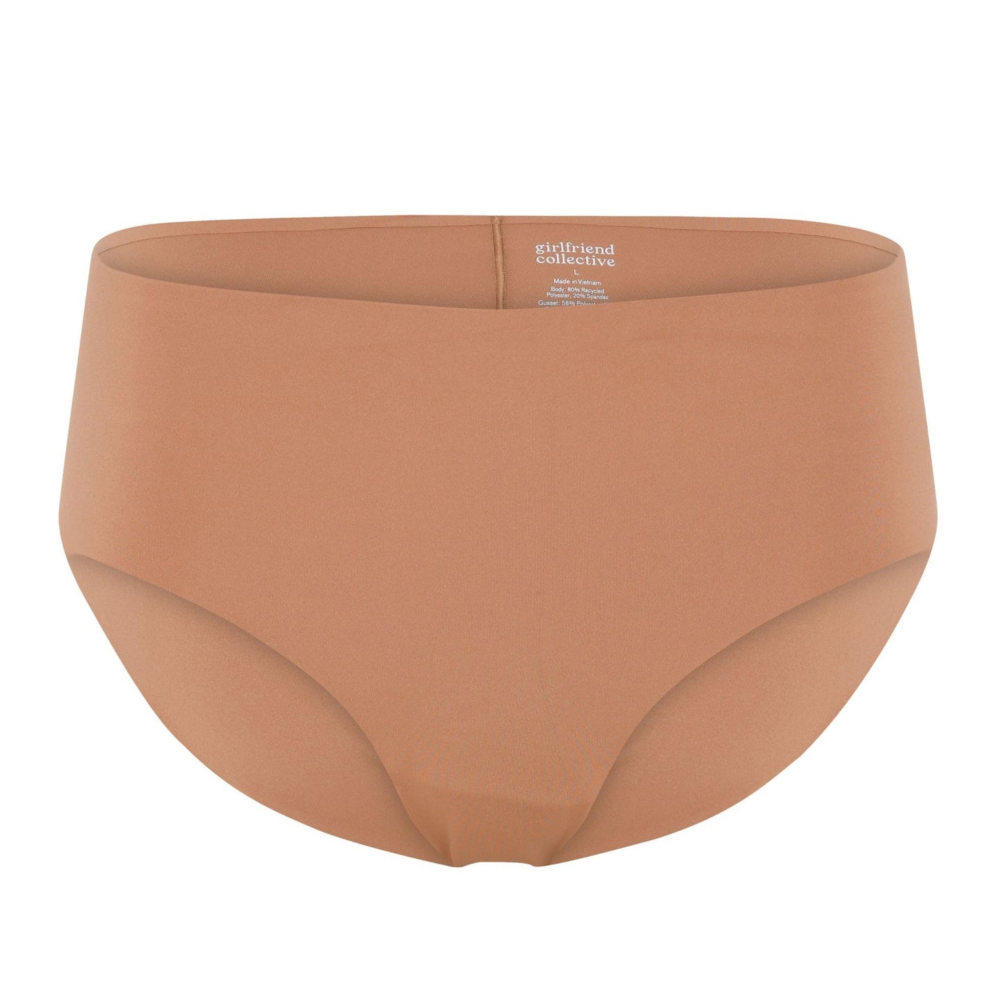 Toast - Front - Girlfriend Collective Womens-Ladies Bonded Sports Briefs