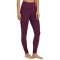 Plum - Side - Girlfriend Collective Womens-Ladies Pocket 7-8 Leggings