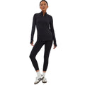 Black - Lifestyle - Girlfriend Collective Womens-Ladies Reset Mock Neck Extra Long Fleece Jacket