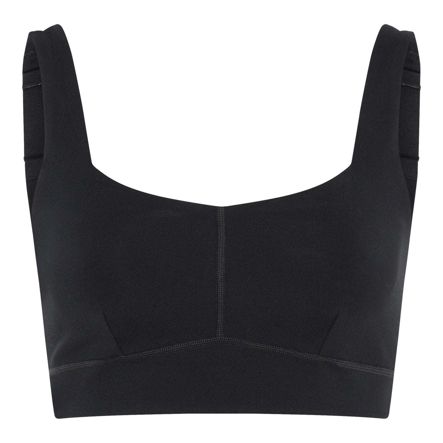 Anthracite - Front - Girlfriend Collective Womens-Ladies Luxe Addison Bra