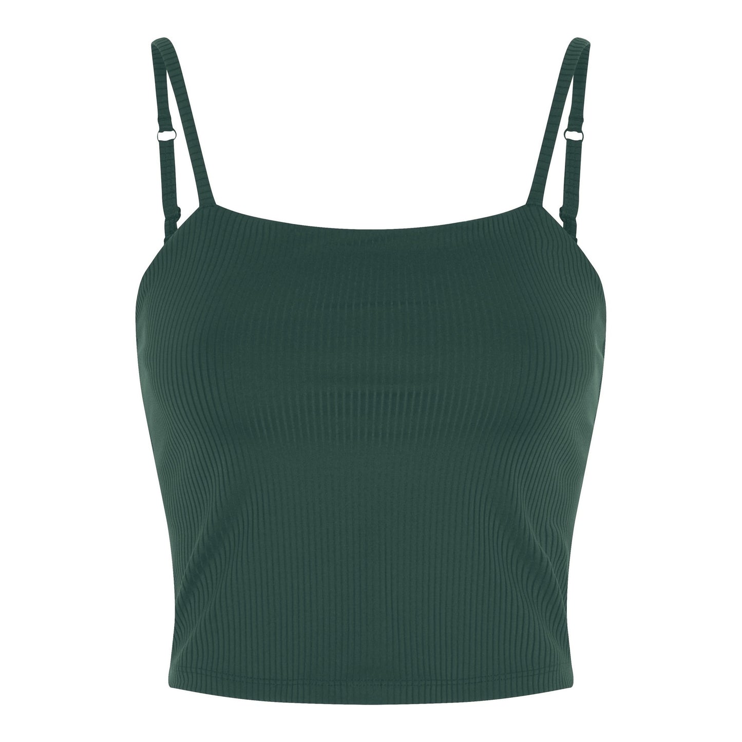 Moss - Front - Girlfriend Collective Womens-Ladies Ribbed Camisole