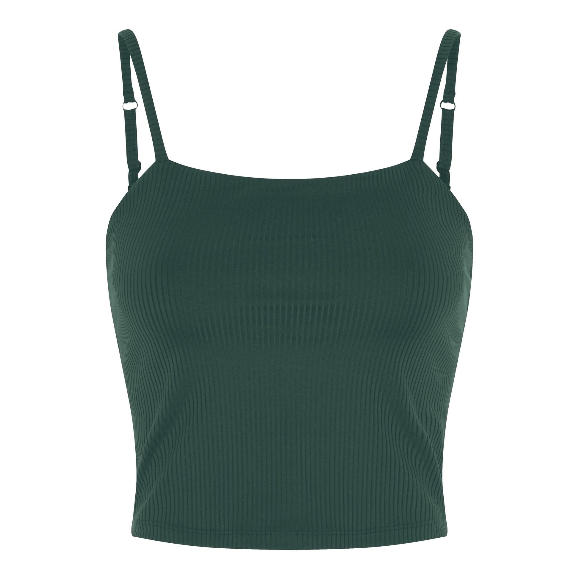Moss - Front - Girlfriend Collective Womens-Ladies Ribbed Camisole