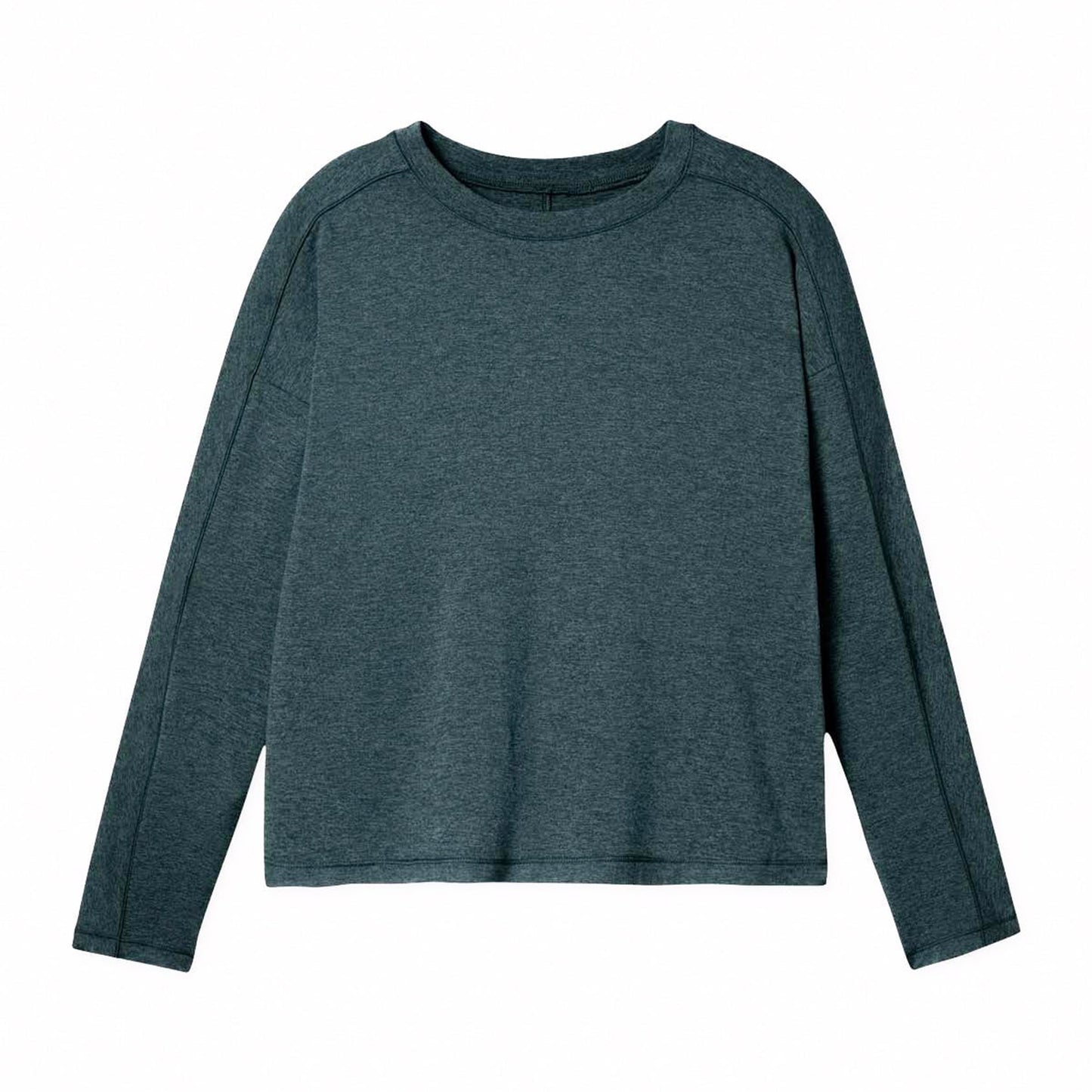 Moss - Front - Girlfriend Collective Womens-Ladies Reset Long-Sleeved T-Shirt
