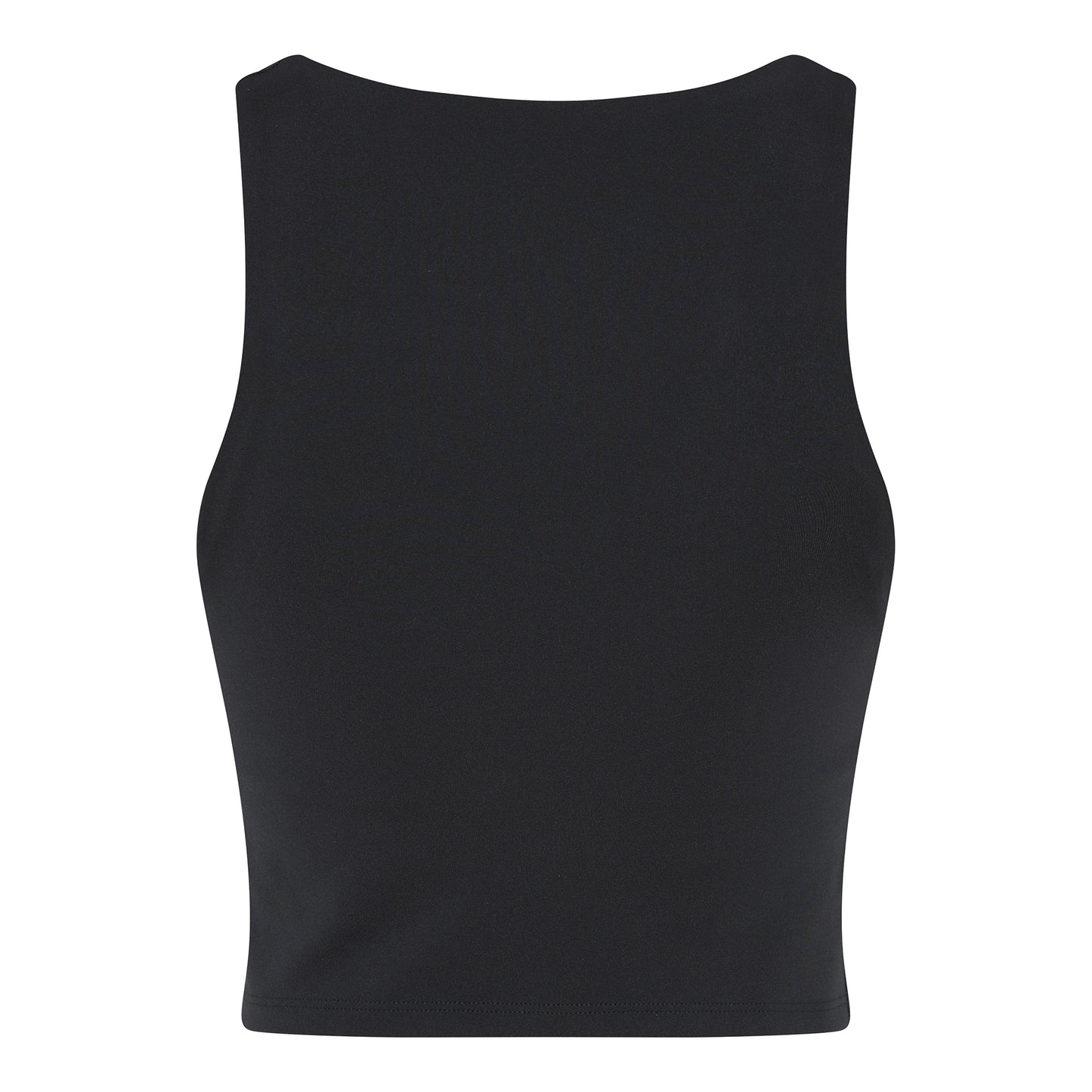 Jet Black - Back - Girlfriend Collective Womens-Ladies Luxe Scoop Neck Tank Top