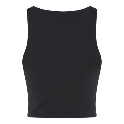 Jet Black - Back - Girlfriend Collective Womens-Ladies Luxe Scoop Neck Tank Top