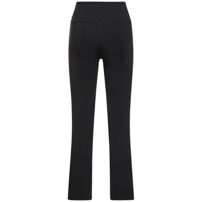 Black - Back - Girlfriend Collective Womens-Ladies Luxe Split Hem Leggings