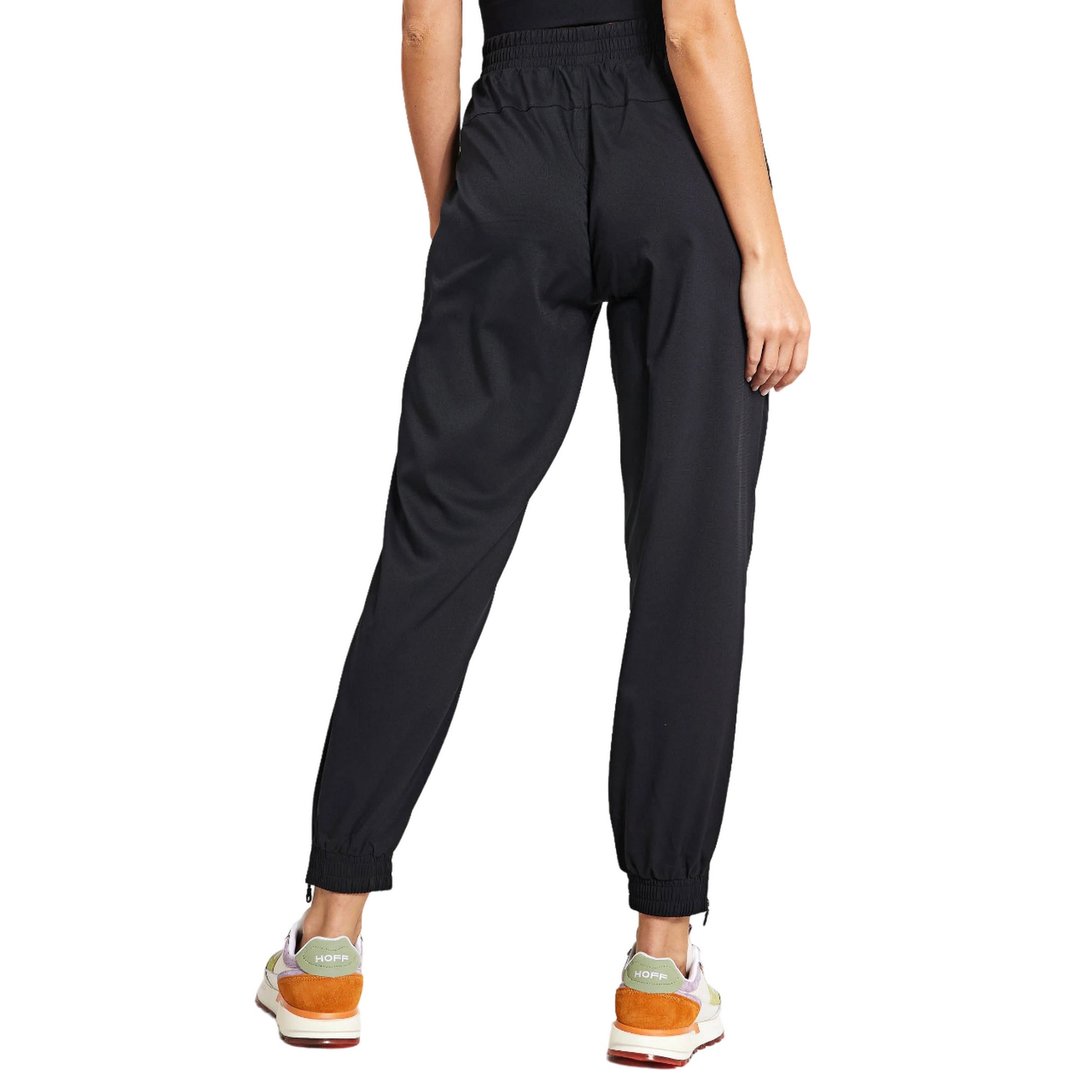 Black - Back - Girlfriend Collective Womens-Ladies Summit Tracksuit Bottoms