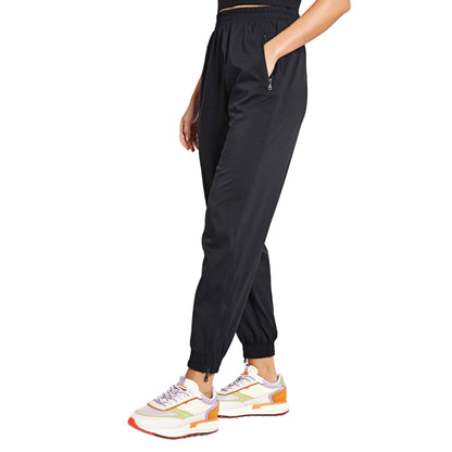 Black - Side - Girlfriend Collective Womens-Ladies Summit Tracksuit Bottoms