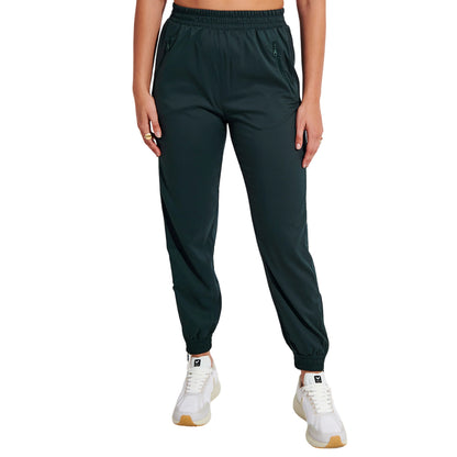 Moss - Front - Girlfriend Collective Womens-Ladies Summit Tracksuit Bottoms