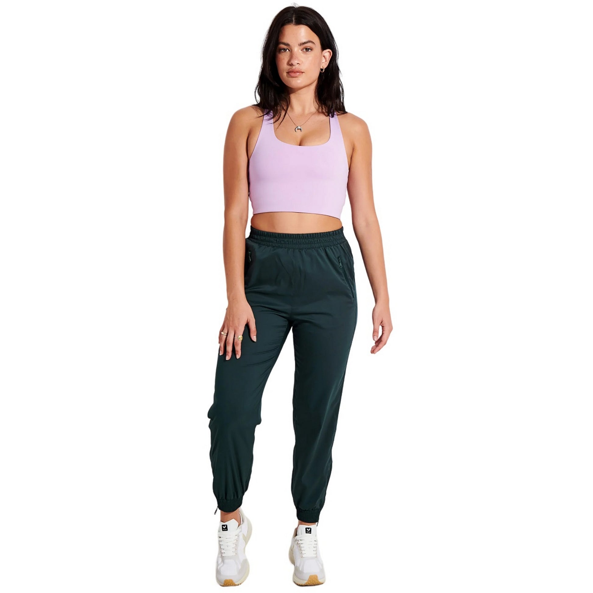 Moss - Back - Girlfriend Collective Womens-Ladies Summit Tracksuit Bottoms