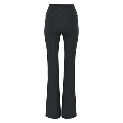 Black - Back - Girlfriend Collective Womens-Ladies Flared Leggings