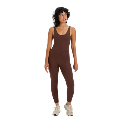 Earth - Front - Girlfriend Collective Womens-Ladies Scooped Back Long Unitard
