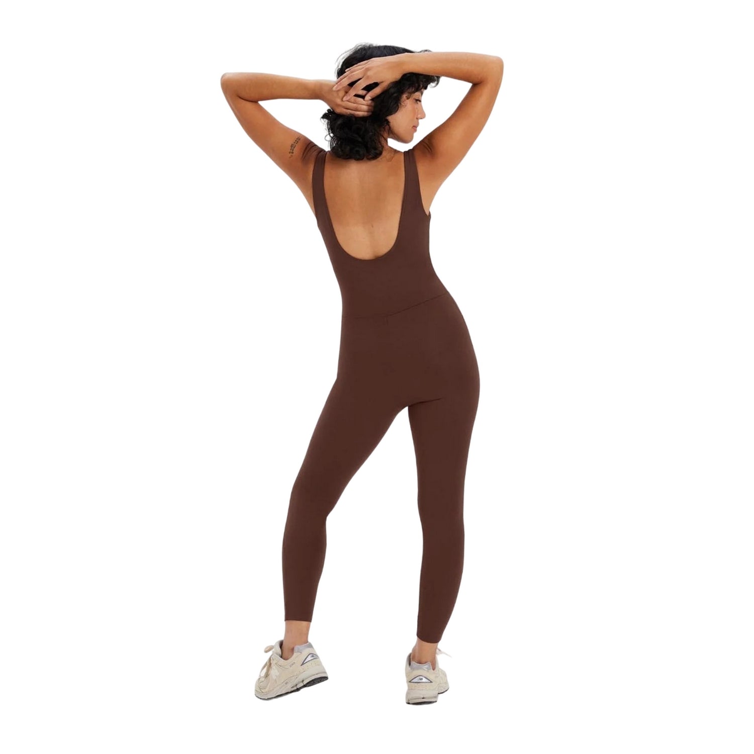 Earth - Back - Girlfriend Collective Womens-Ladies Scooped Back Long Unitard
