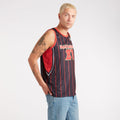Black-Red - Side - Amplified Mens Killers Iron Maiden Basketball Jersey