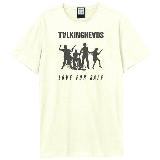 Vintage White - Front - Amplified Unisex Adult Love For Sale Talking Heads T-Shirt