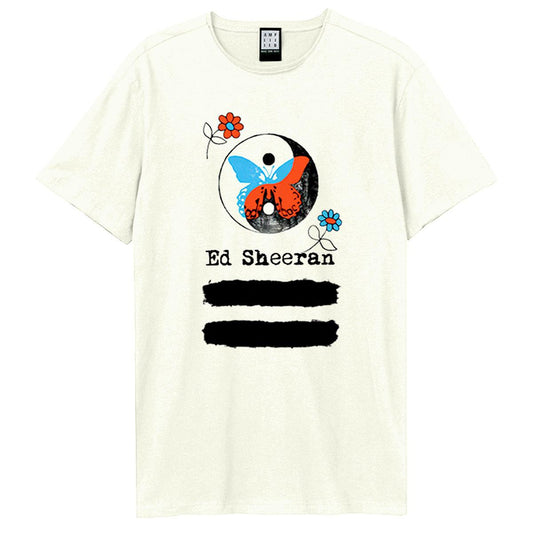 Vintage White - Front - Amplified Unisex Adult Yin Yang Ed Sheeran T-Shirt