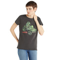 Charcoal - Front - Amplified Womens-Ladies Geep Gorillaz T-Shirt