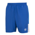 Royal Blue-French Blue-White - Side - Umbro Mens Training Shorts