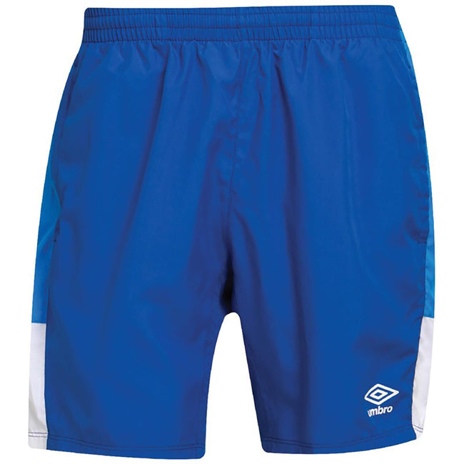 Royal Blue-French Blue-White - Front - Umbro Mens Training Shorts