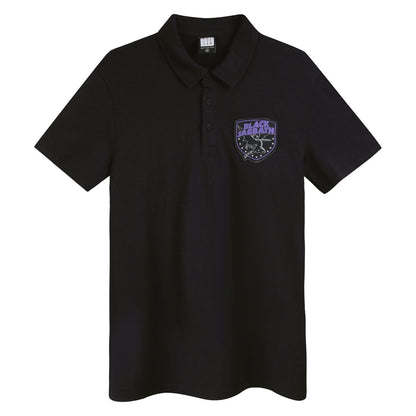 Black - Front - Amplified Mens Lord of This World Black Sabbath Slub Polo Shirt